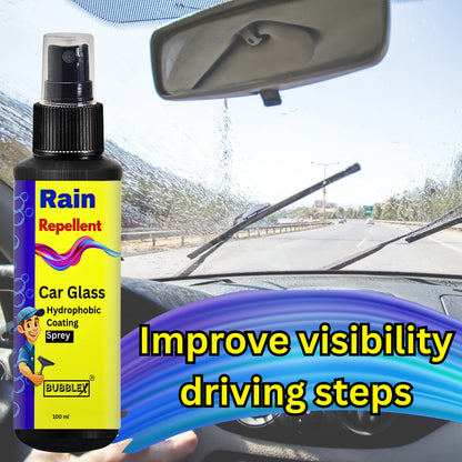 Bubblex Rain Repellent for Automotive Glass – Improved Visibility in Rain