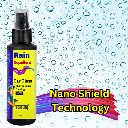 Bubblex Rain Repellent for Automotive Glass – Improved Visibility in Rain BUY ONE GET ONE FREE