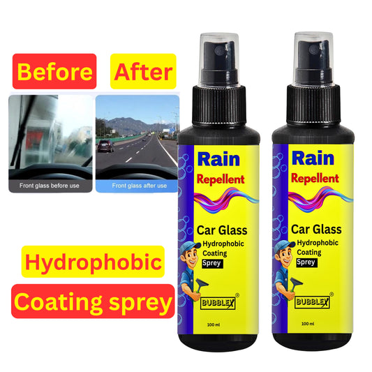 Bubblex Rain Repellent for Automotive Glass – Improved Visibility in Rain BUY ONE GET ONE FREE