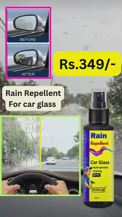 Bubblex Rain Repellent for Automotive Glass – Improved Visibility in Rain